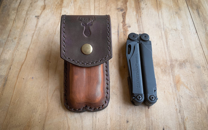 Leather Craft | How to Make a Leather Sheath for the 'Leatherman Wave'